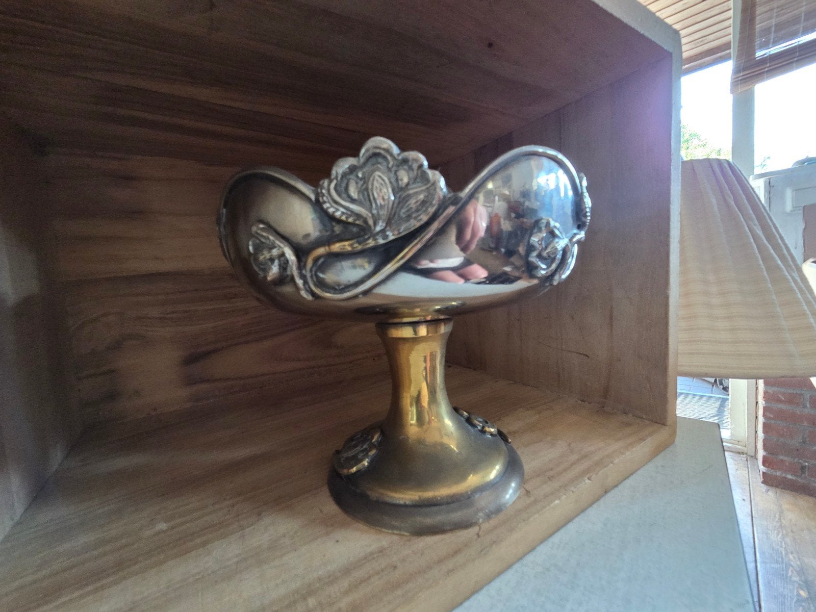 Antieke Art Nouveau Fruitschaal - Verzilverd, Ophalen of Verzenden