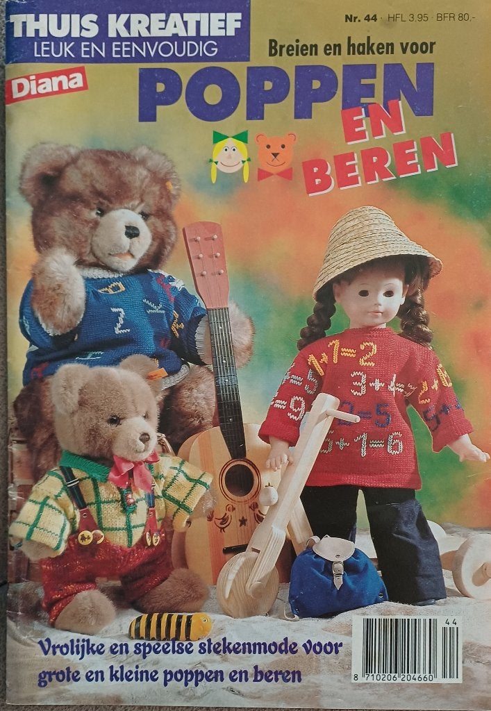 Brei- en haakpatronen voor poppen en beren, Ophalen of Verzenden, Zo goed als nieuw, Breien of Haken, Patroon of Boek