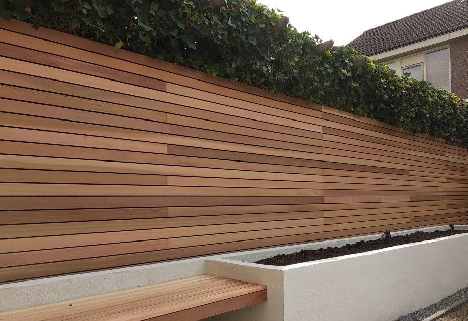 Rhombus planken schutting Western Red Cedar 18x68mm 18x92mm, Ophalen, Overige typen, Nieuw, Hardhout