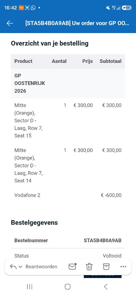 GP Oostenrijk f1 weekend ticket, Eén persoon