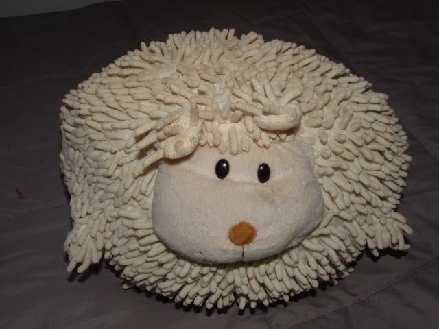 KIE TRADING SCHAAP BOL VELOURS ROOMWIT MET BRUIN, Ophalen of Verzenden, Nieuw, Overige typen