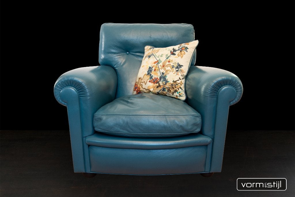 Poltrona Frau fauteuil, Ophalen, Gebruikt, 100 tot 125 cm, Leer