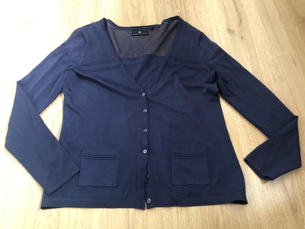 Mart visser donkerblauw dun vestje l glitter marineblauw, Maat 42/44 (L), Ophalen of Verzenden, Zo goed als nieuw, X