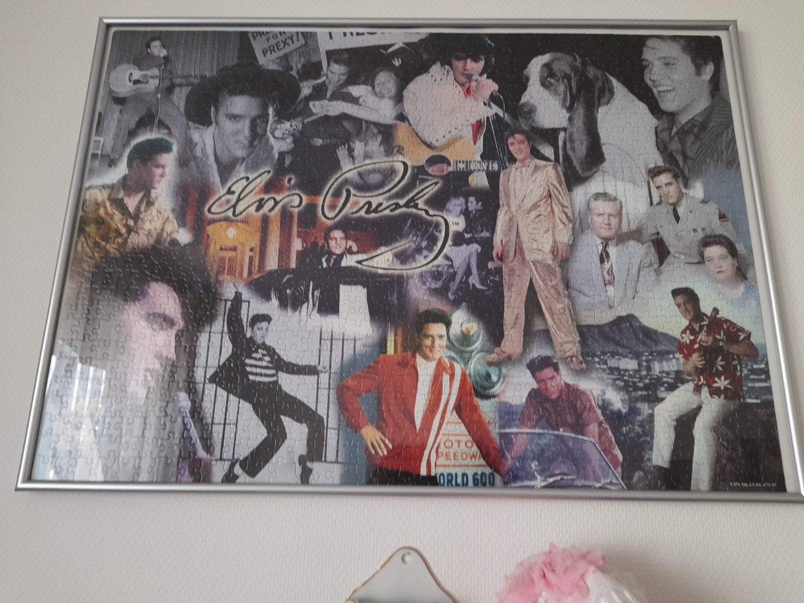 Elvis Presley legpuzzel in lijst, Ophalen, 500 t/m 1500 stukjes, Gebruikt, Legpuzzel
