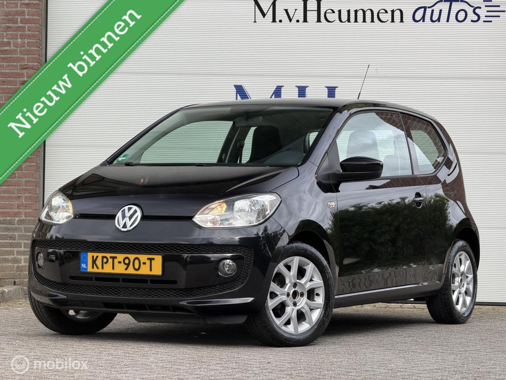 Volkswagen Up! 1.0 take up! Stoelverwarming Airco Elektrisch, Auto's, Voorwielaandrijving, Euro 5, Stof, Gebruikt