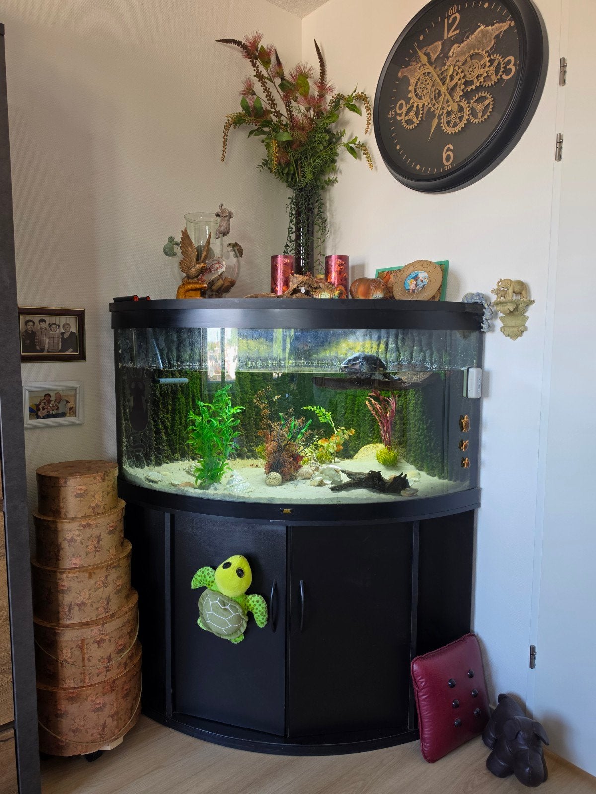 Grote Juwel hoek aquarium, Dieren en Toebehoren, Vissen | Aquaria en Toebehoren, Ophalen, Zo goed als nieuw, Leeg aquarium