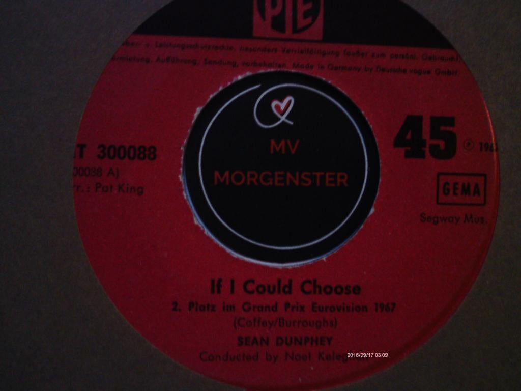 sean dunphey - if l could choose 3mei, 7 inch, Single, Ophalen of Verzenden, Zo goed als nieuw