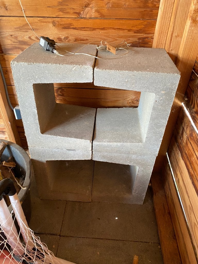 Betonnen kruk, Ophalen, Gebruikt