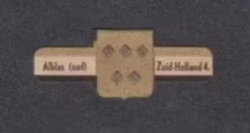 Sigarenbandje Wapen van Oud Alblas (4)., Ophalen of Verzenden, Zo goed als nieuw