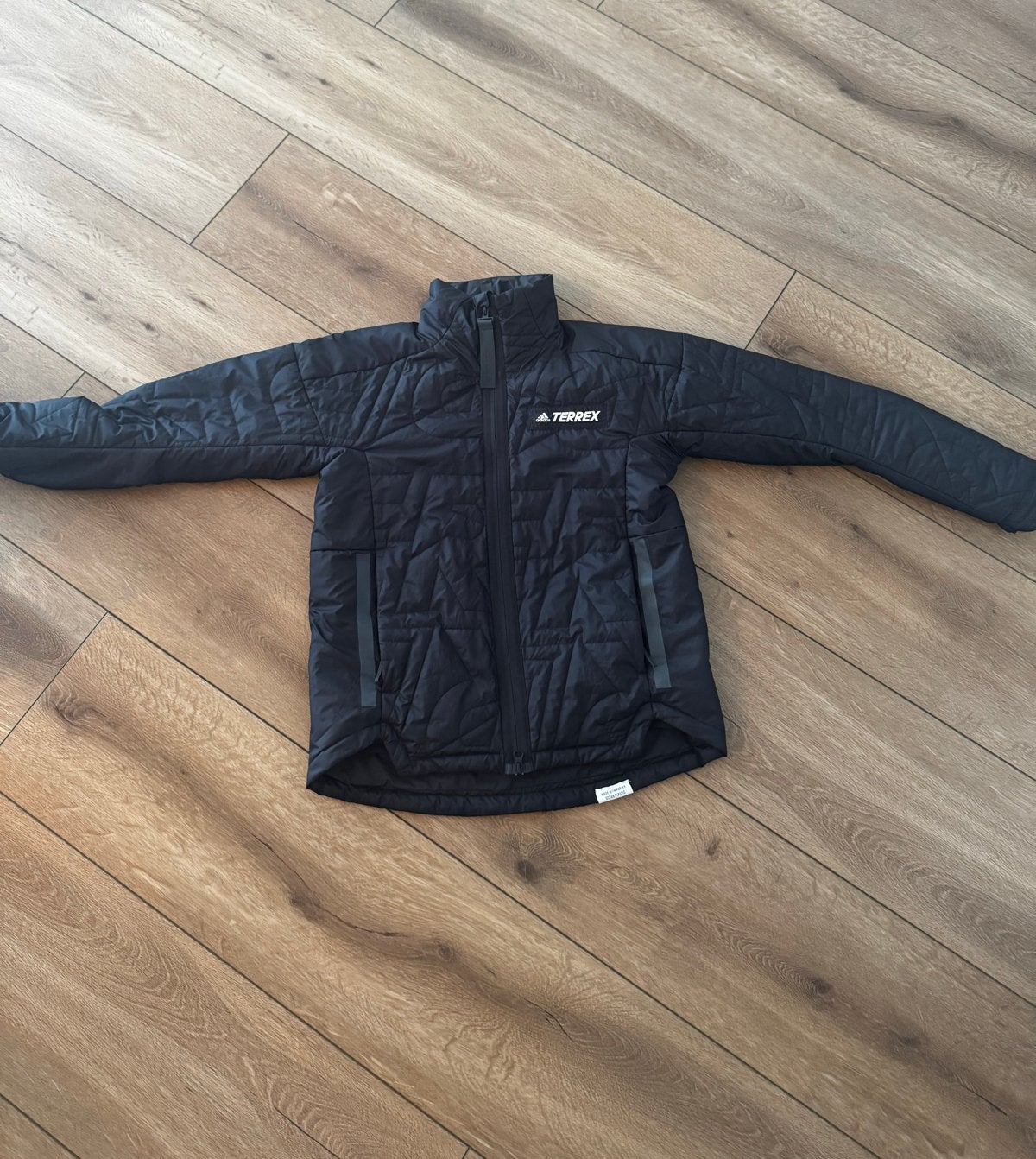 Adidas Terrex Padded Outdoor Jas Zwart Maat S, Ophalen of Verzenden, Zo goed als nieuw, Maat 36 (S), Zwart