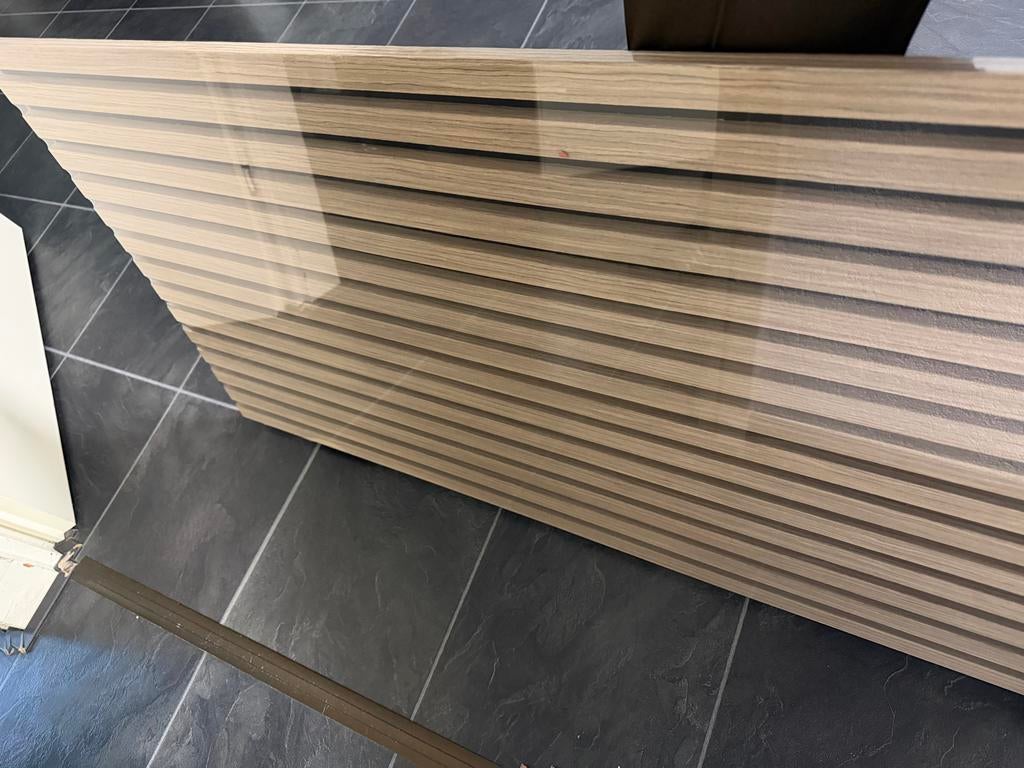 Akoestisch wandpaneel walnoot, Geluiddempend, Hout, Nieuw, Ophalen of Verzenden