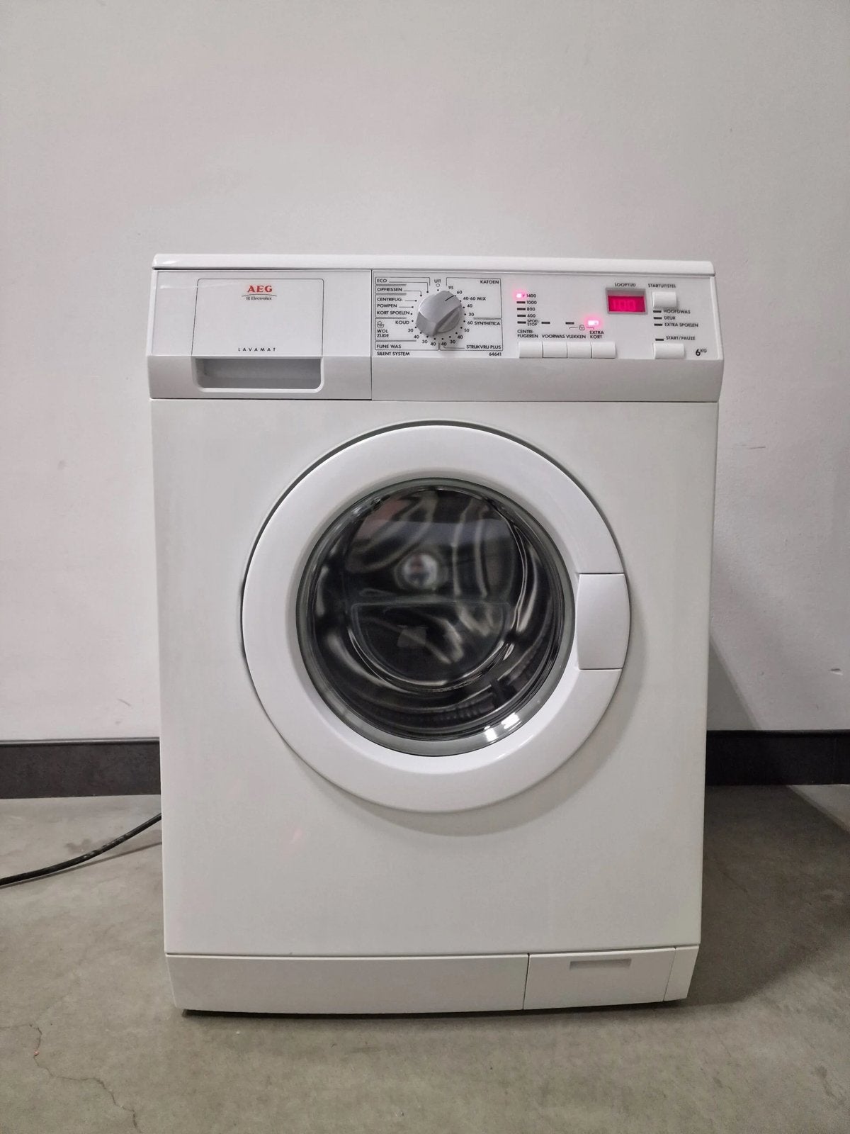 Wasmachine en wasdroger set AEG proline werkt perfect!, 8 tot 10 kg, Ophalen, 1600 toeren of meer, 85 tot 90 cm