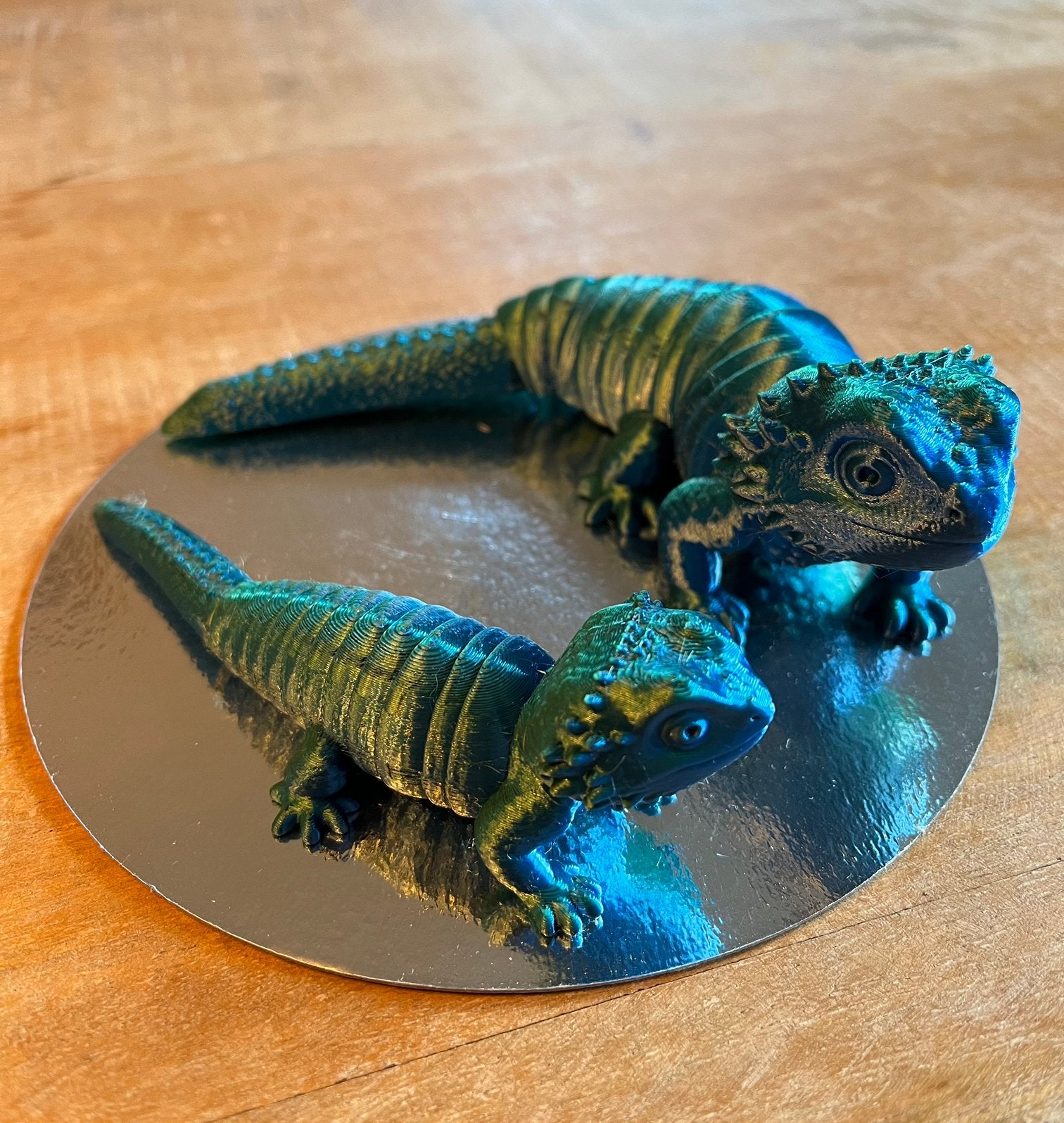 Beweegbare hagedis/ lizards – set groot & klein - kleuren, Ophalen, Nieuw