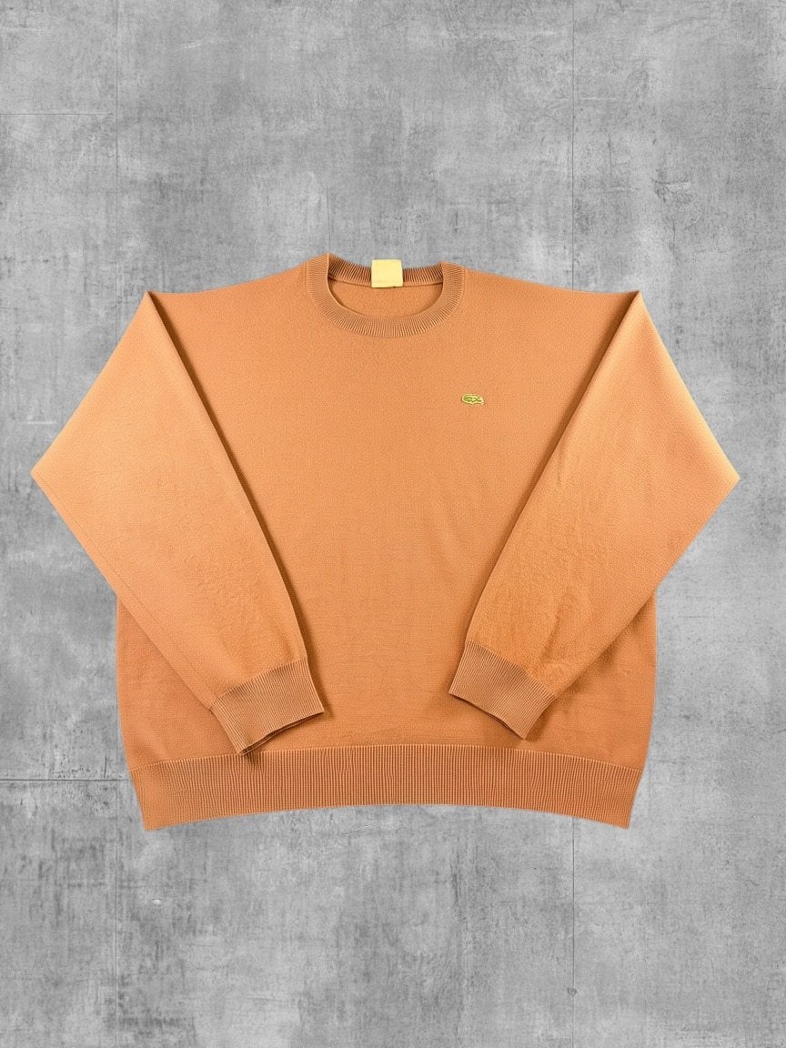 Lacoste trui oranje heren maat XXL sweater pullover gebreid, Verzenden, Zo goed als nieuw, Overige maten, Oranje