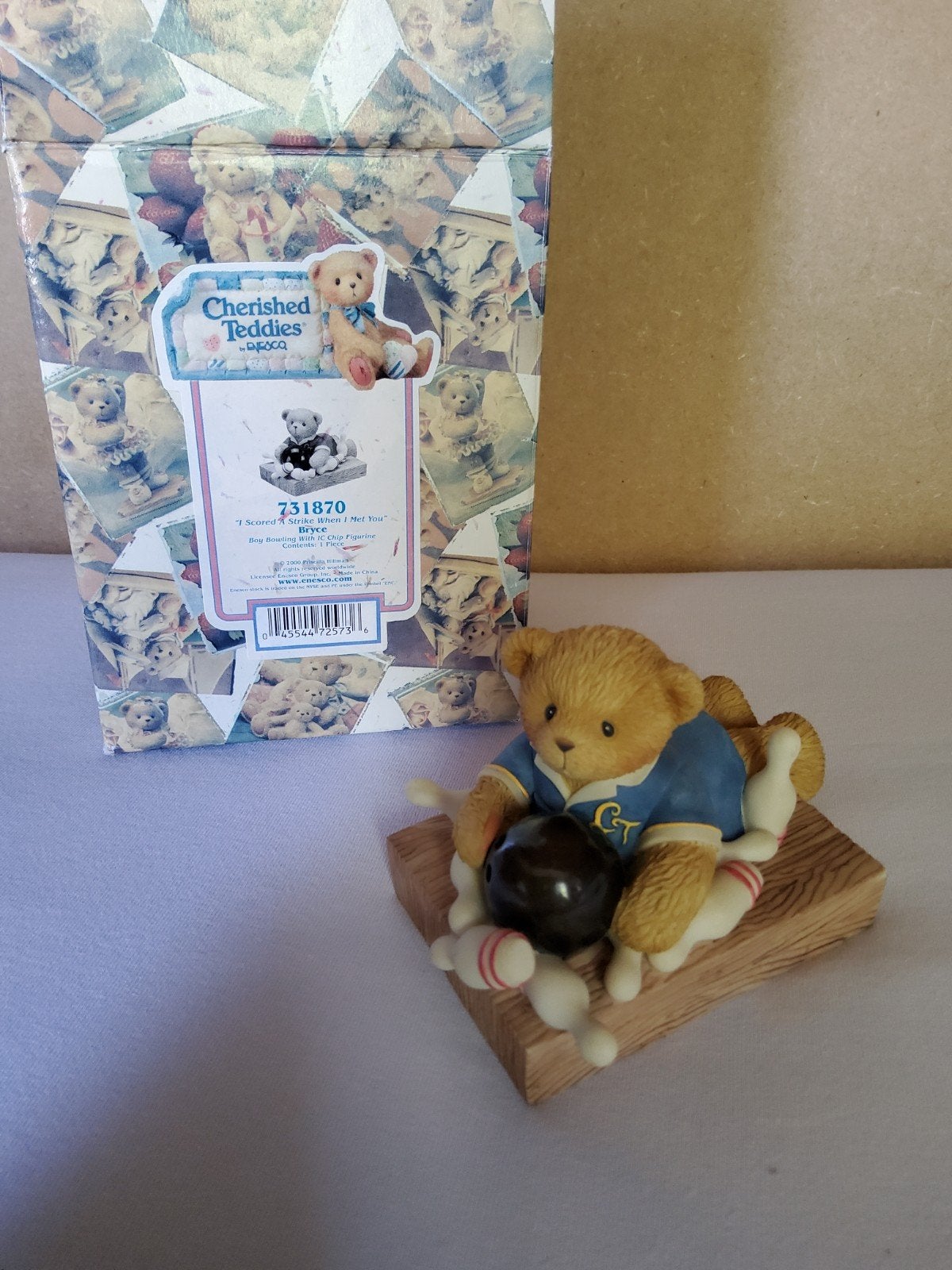 Cherished teddie Bryce, Verzamelen, Beren en Cherished Teddies, Ophalen of Verzenden, Zo goed als nieuw, Beeldje, Cherished Teddies