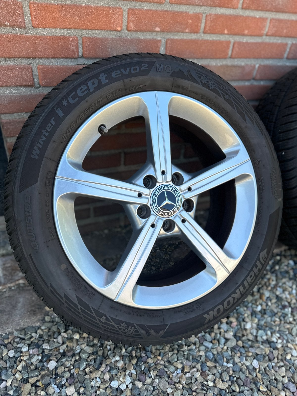 Originele Mercedes A B CLA klasse 17 inch velgen incl winter, Ophalen, Velg(en), Nieuw, 17 inch