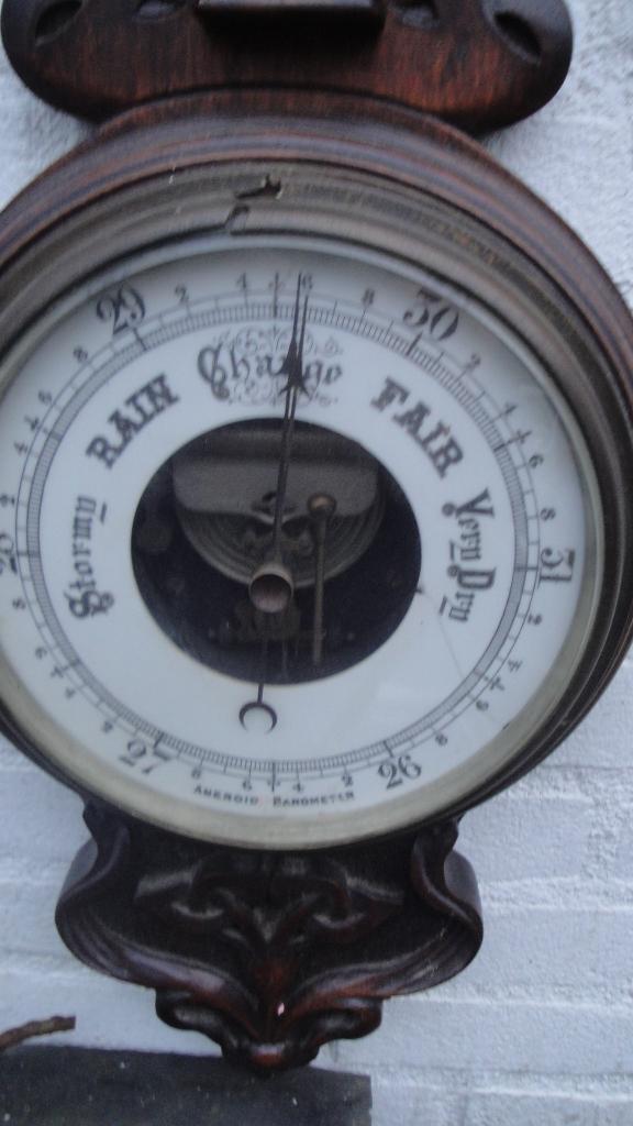 antieke hele grote banjo thermometer heel apart, Ophalen of Verzenden, Zo goed als nieuw