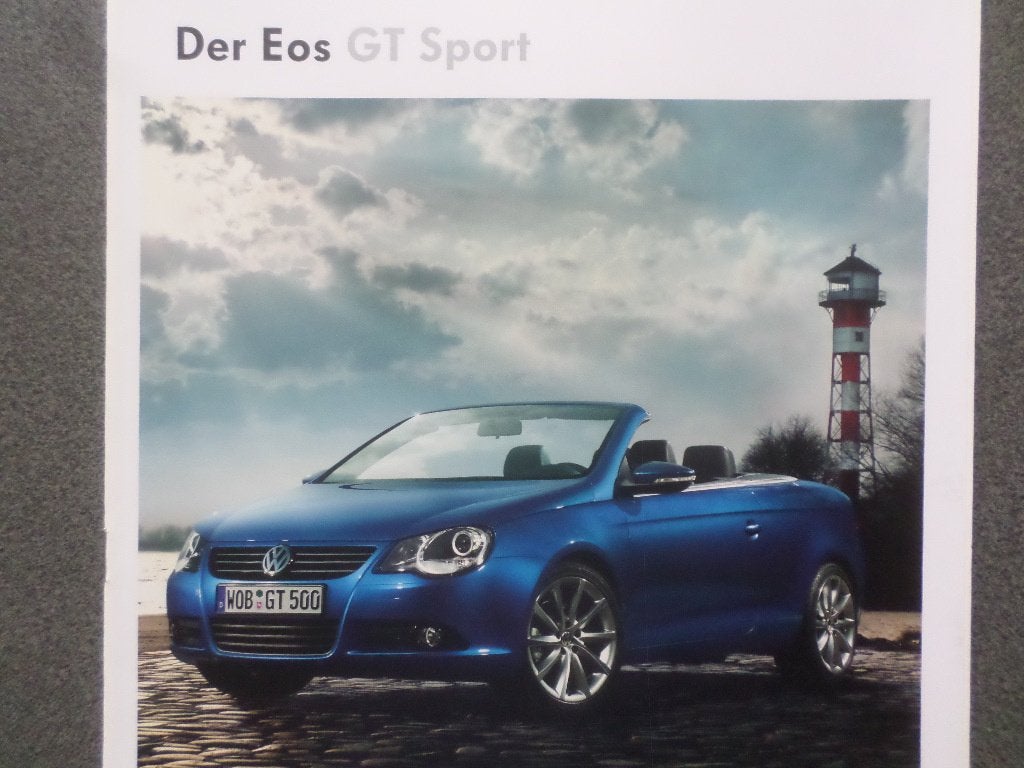 Volkswagen VW Eos Cabrio GT Sport Brochure, Ophalen of Verzenden, Zo goed als nieuw, Volkswagen