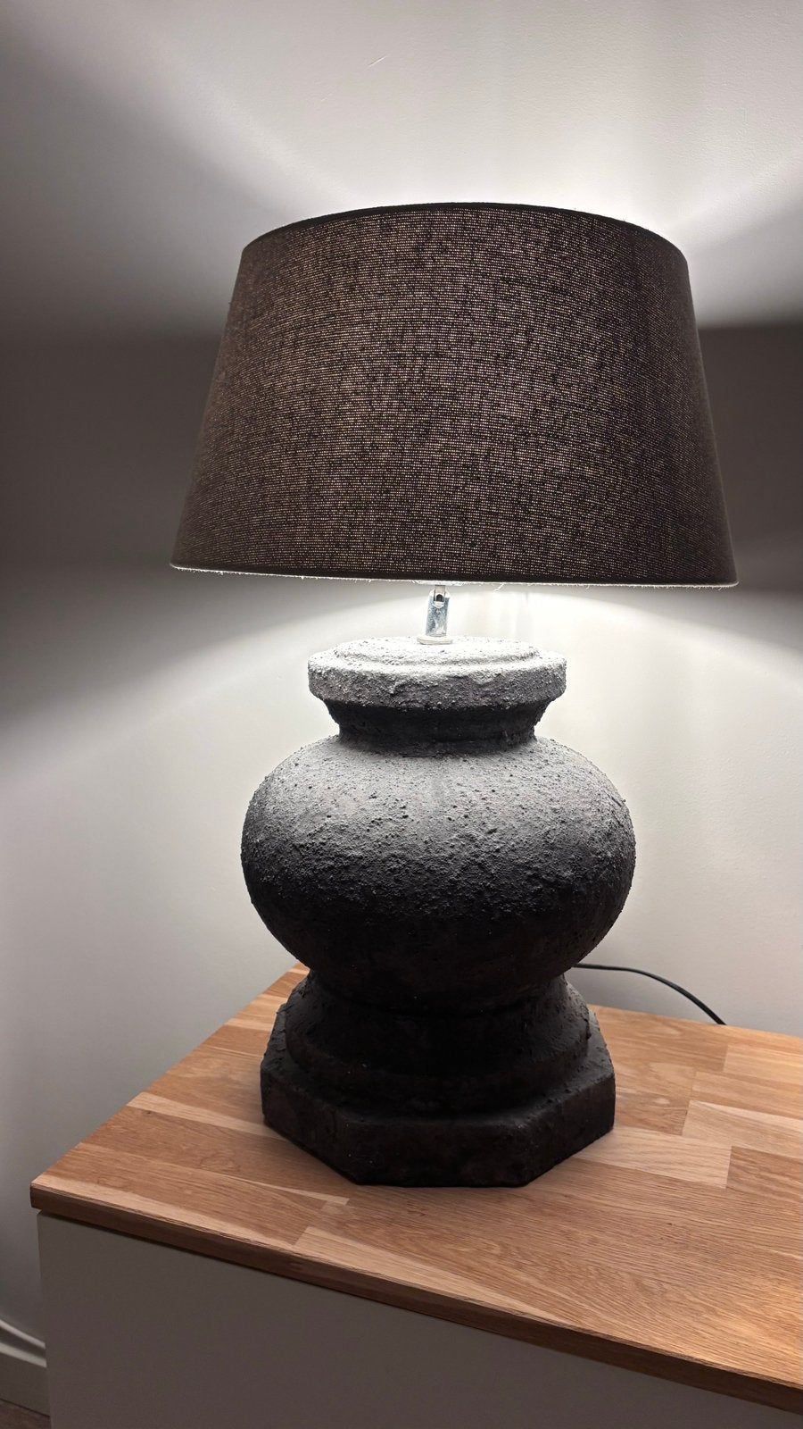 2 voor de prijs van 1: Lamp met beige kap - sfeervol licht, Huis en Inrichting, Lampen | Tafellampen, Gebruikt, Sfeerlamp, Met kap