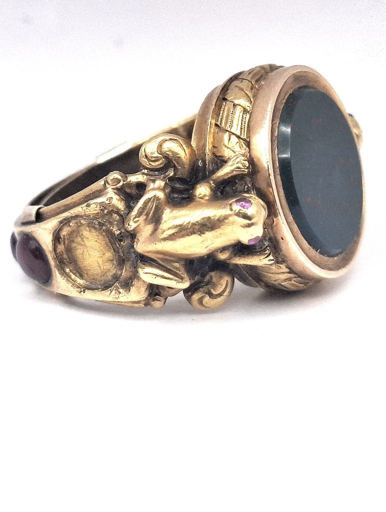 Piercing Pagoda 10kt gouden ring-Cocktailring (19 gram), Gebruikt, Ophalen of Verzenden, 17 tot 18, Dame of Heer
