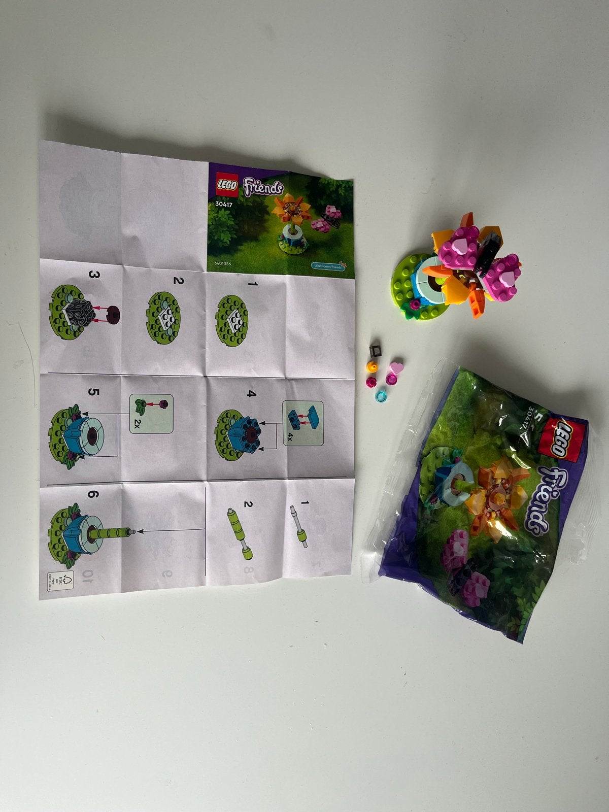 Lego Friends 30417 Bloemen en Vlinder - Complete set, Gebruikt, Lego, Friends, Ophalen of Verzenden