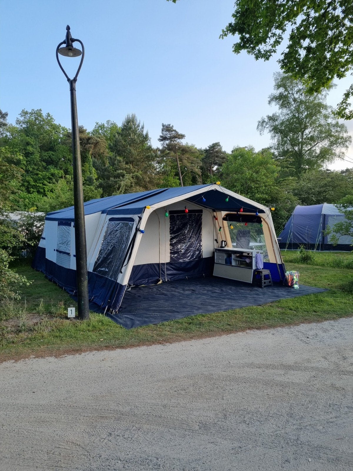 Jamet Louisiana bleu style, Ophalen, Blauw, Aanwezig, Jamet