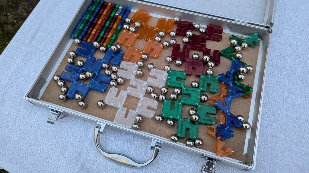 Magnetix set inclusief koffer, Ophalen of Verzenden, Zo goed als nieuw, Overige merken