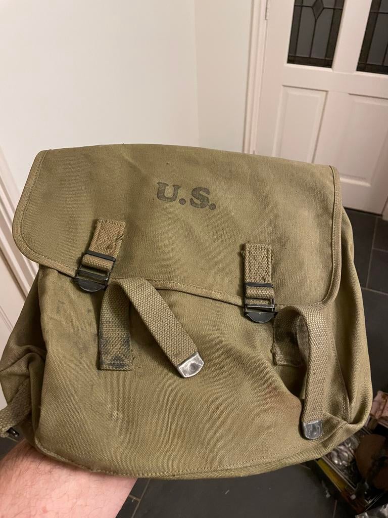 USA musette bag 1943, Ophalen of Verzenden, Amerika