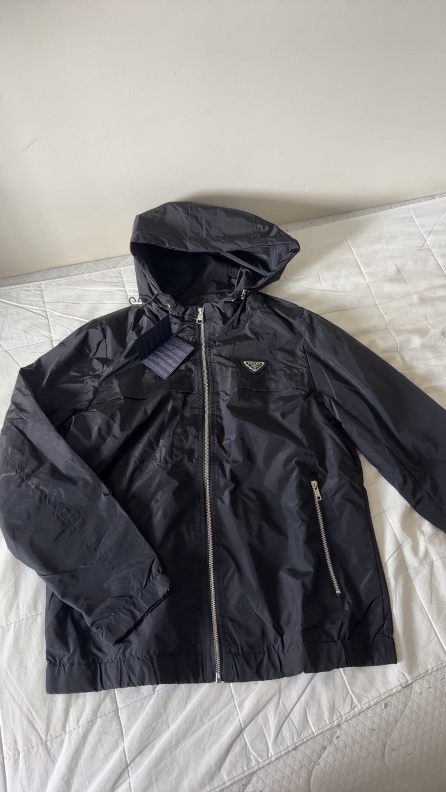 Prada Milano Jas Zwart - Nieuw met labels, Ophalen of Verzenden, Nieuw, Maat 48/50 (M), Zwart