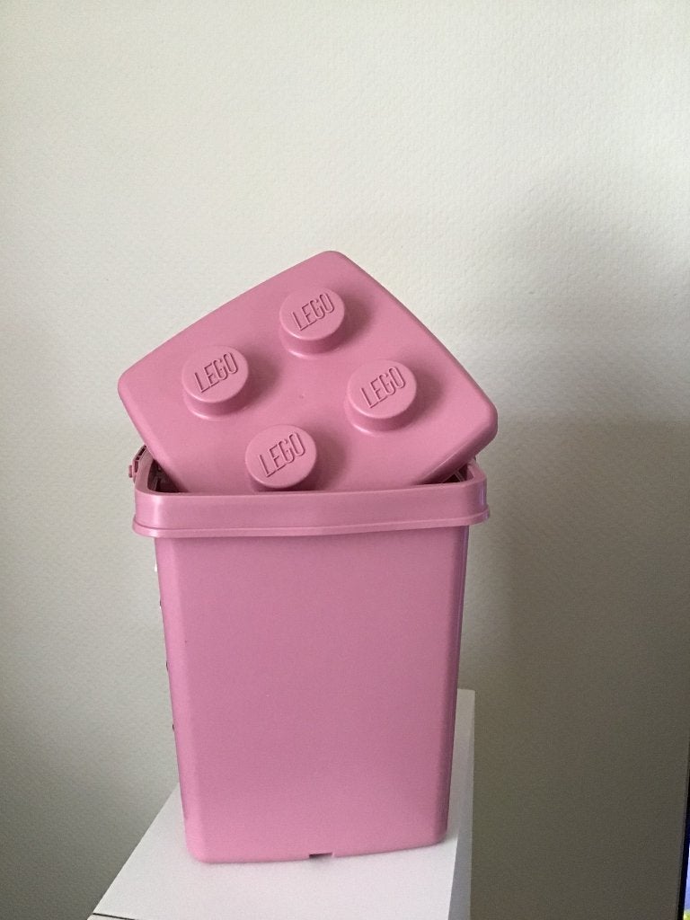 Roze opberg-emmer / opbergbox van LEGO, Kinderen en Baby's, Speelgoed | Duplo en Lego, Ophalen of Verzenden, Zo goed als nieuw