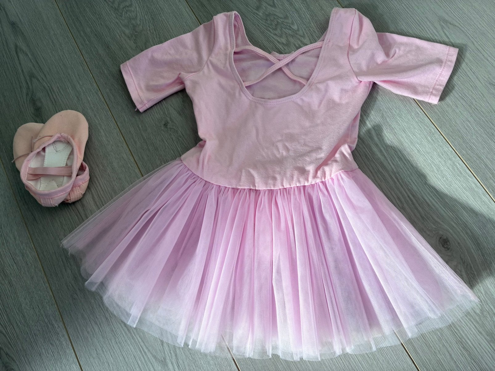 Balletpakje , rose,  voor ongeveer 5 jarige, Ophalen, Zo goed als nieuw, Kleding