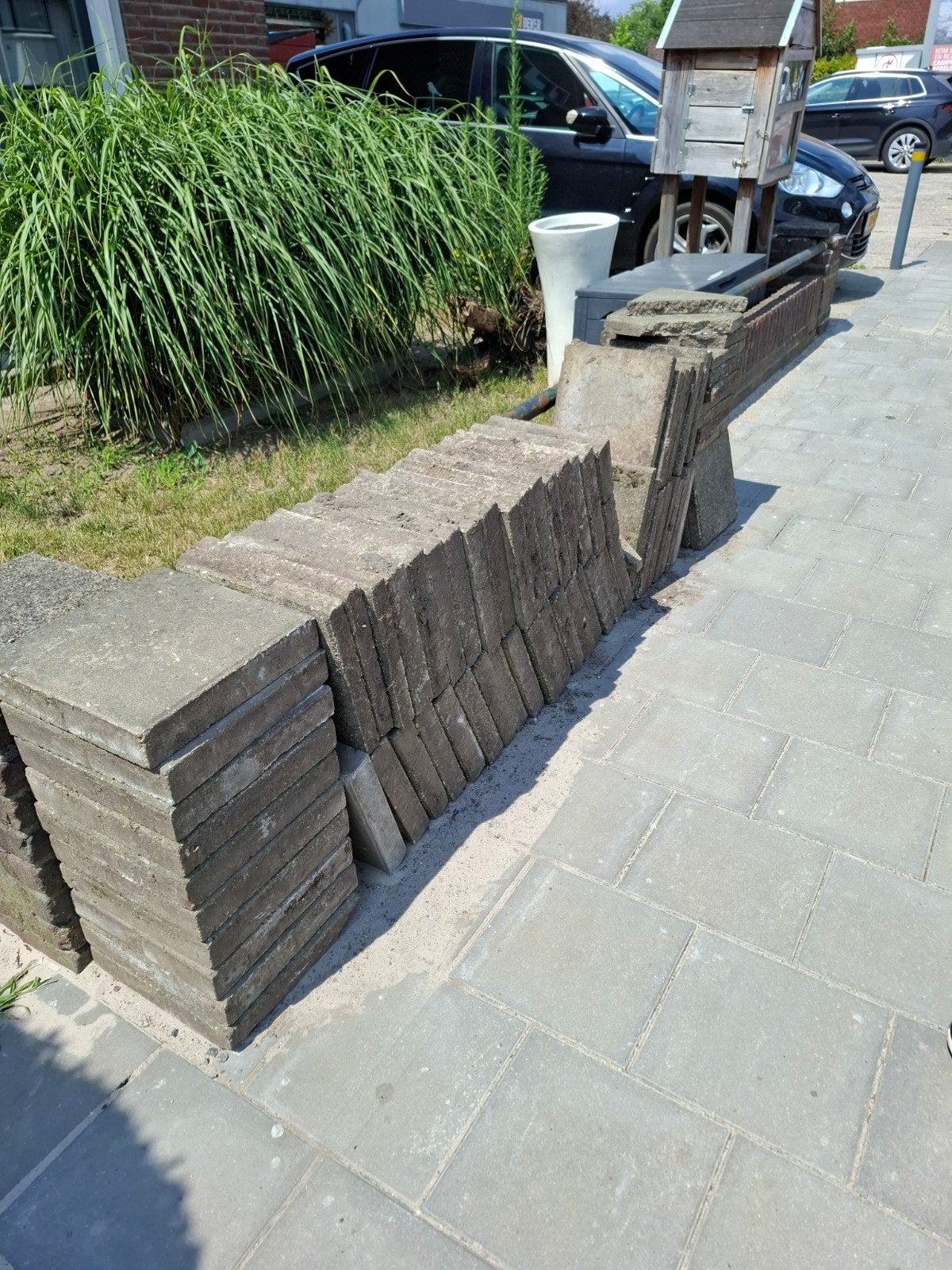 Gratis tegels af te halen, Ophalen, Gebruikt, 10 m² of meer, Beton