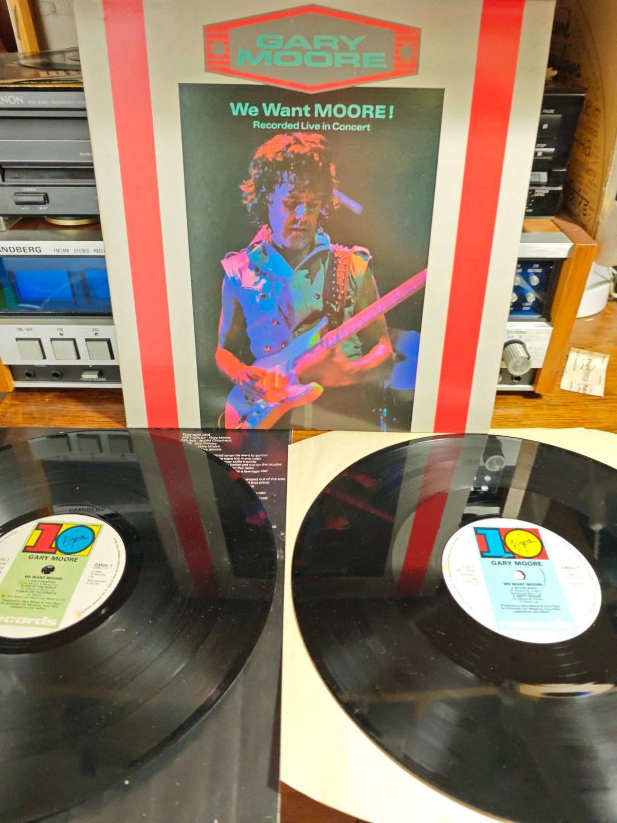 Gary Moore - We Want Moore! (Dubbel-LP, Live), Hard Rock, Ophalen of Verzenden, Zo goed als nieuw, 12 inch