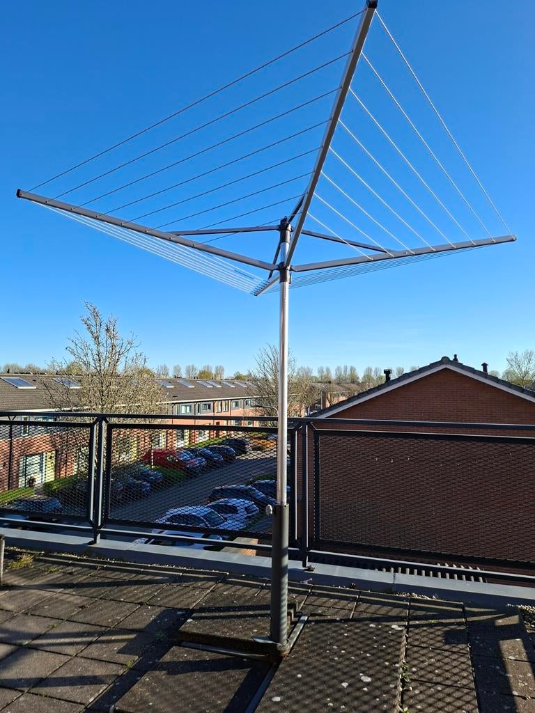 Parasol- of droogmolenvoet met 6 tegels, Tuin en Terras, Ophalen, Gebruikt, Overige typen
