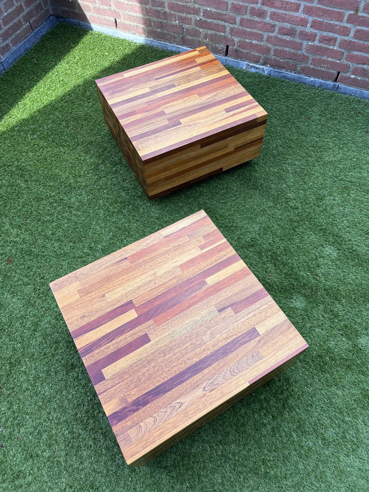 Linteloo Aulia salontafels (60 x 60cm) - 2 stuks, Ophalen, 50 tot 100 cm, Design, Vierkant