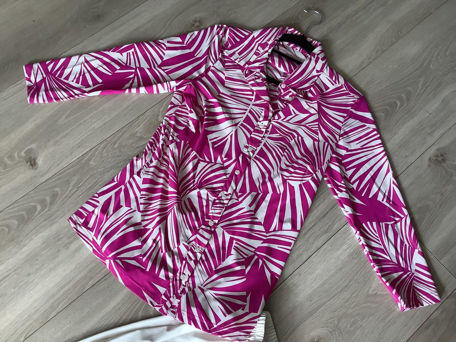 Nieuw; Studio Anneloes travelstof set broek m en blouse s, Maat 38/40 (M), Verzenden, Beige, Nieuw