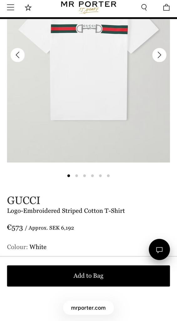 Gucci shirt maat S origineel, Ophalen of Verzenden, Zo goed als nieuw, Maat 46 (S) of kleiner, Wit