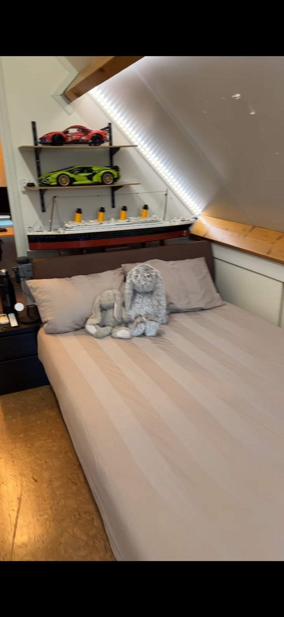 Comfortabel Bed 135x200 - Goede Nachtrust!, Huis en Inrichting, Slaapkamer | Bedden, Ophalen, Gebruikt, Bruin, 200 cm