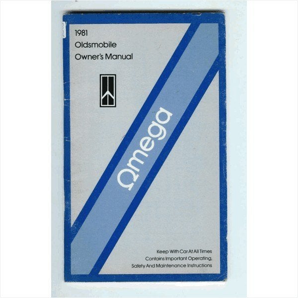 Oldsmobile Omega Instructieboekje 1981 #1 Engels, Ophalen of Verzenden
