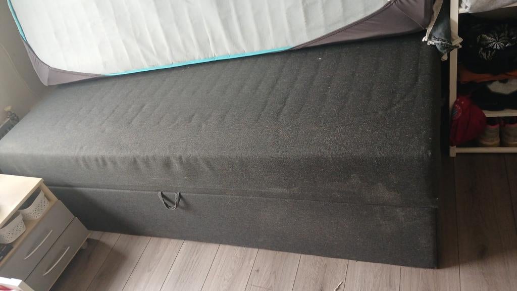 Boxspring 200 / 90, Ophalen of Verzenden, Gebruikt, Eenpersoons, 90 cm