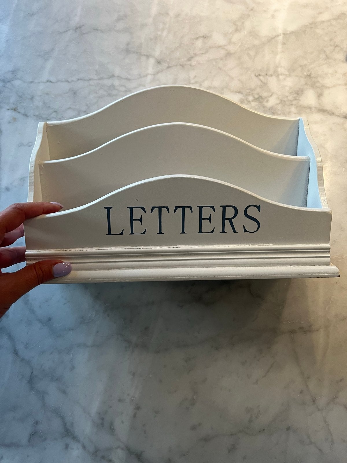 Gratis af te halen: Houten letterbak, Ophalen