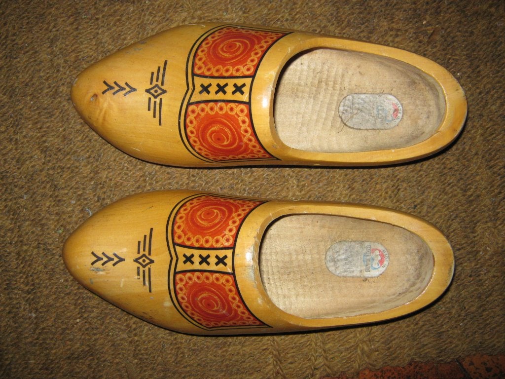 houten klompen, maat 41, vrij netjes, Ophalen of Verzenden, Gebruikt, Schoenen