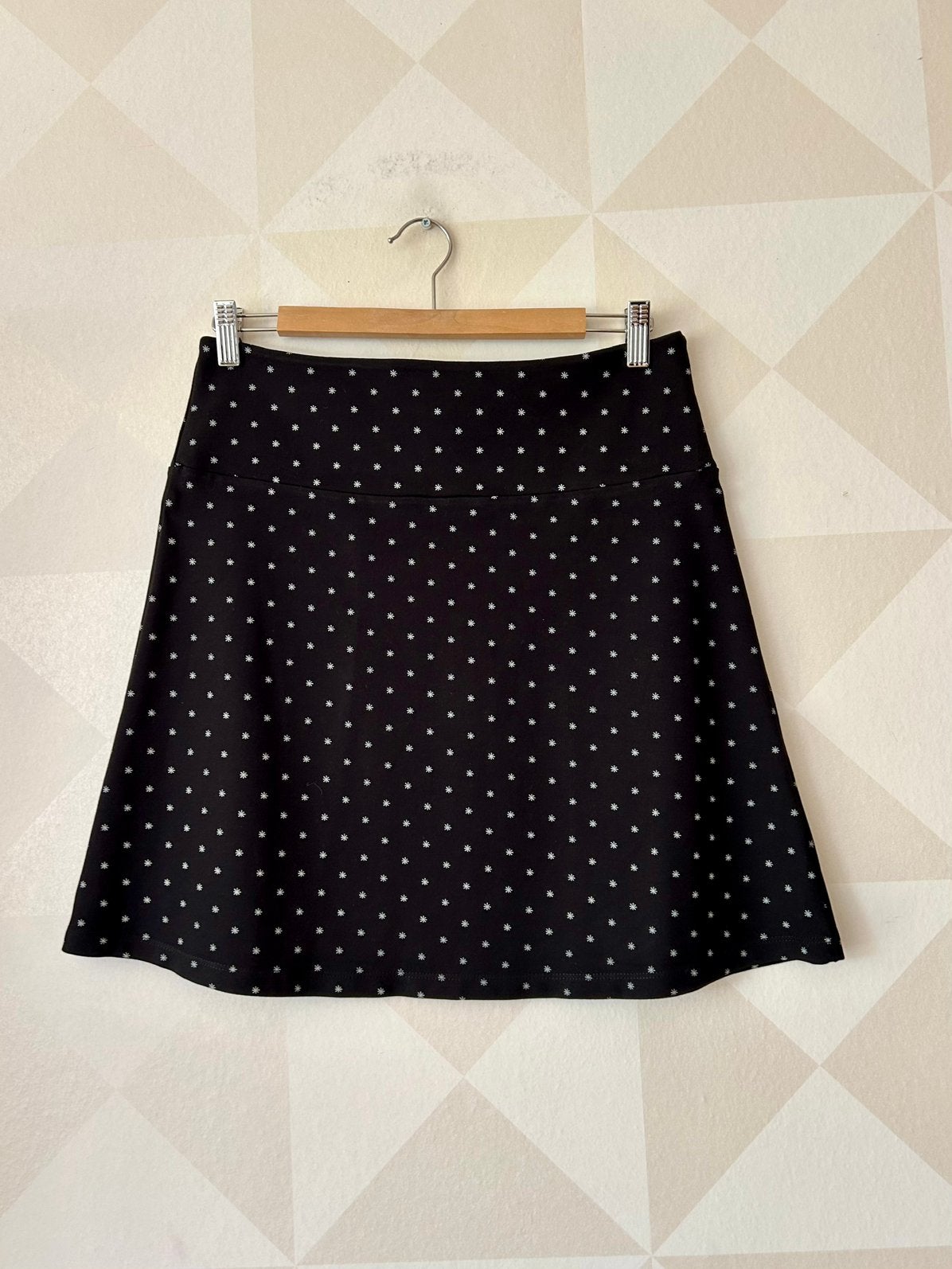 King Louie Border Skirt zwart grijs ster M/38 zgan, Maat 38/40 (M), Zwart, Ophalen of Verzenden, Zo goed als nieuw