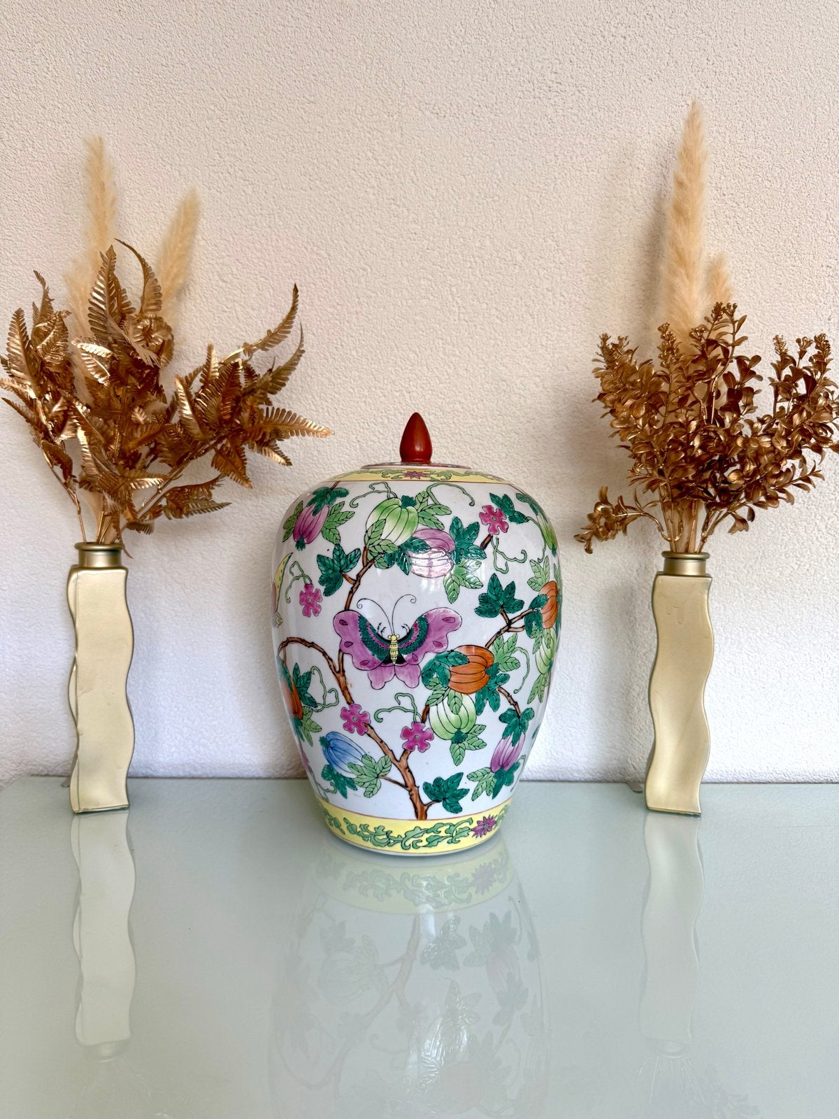 Traditionele Chinese Gemberpot - Famille Rose Porselein, Ophalen