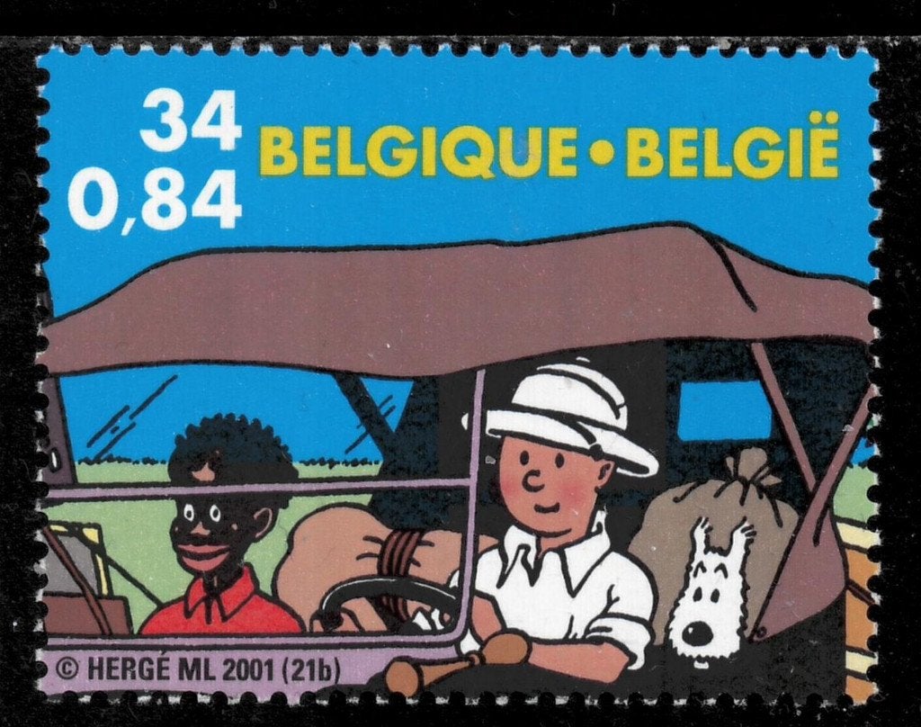 Jaar 2001 Yv 3044 Kuifje in Afrika (in auto)., Ophalen of Verzenden, Postfris