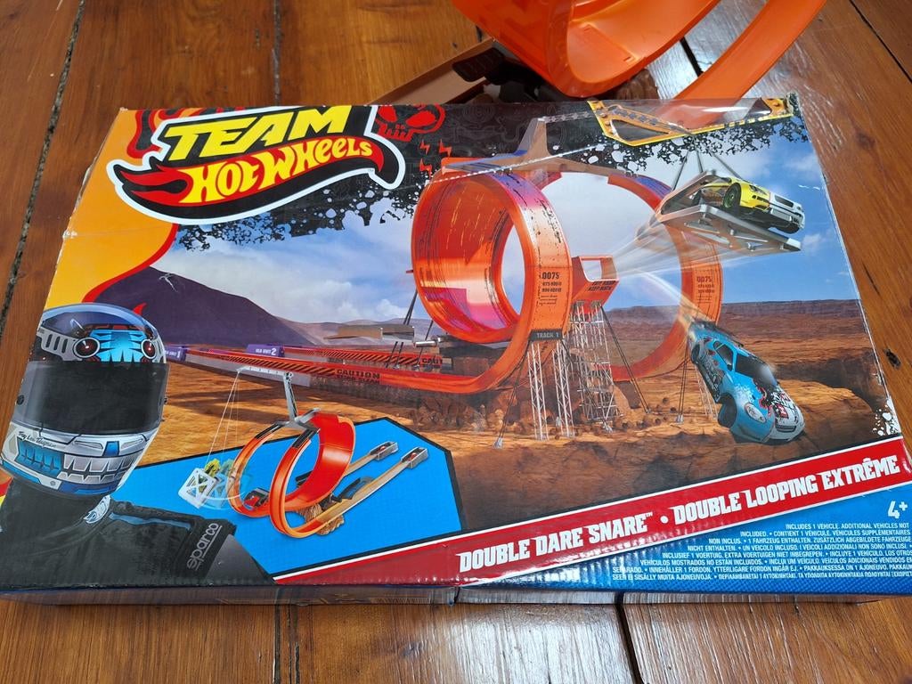 Hot Wheels Double Dare Snare Racebaan - Dubbele Looping, Ophalen of Verzenden, Hot Wheels, Handmatig, Met looping