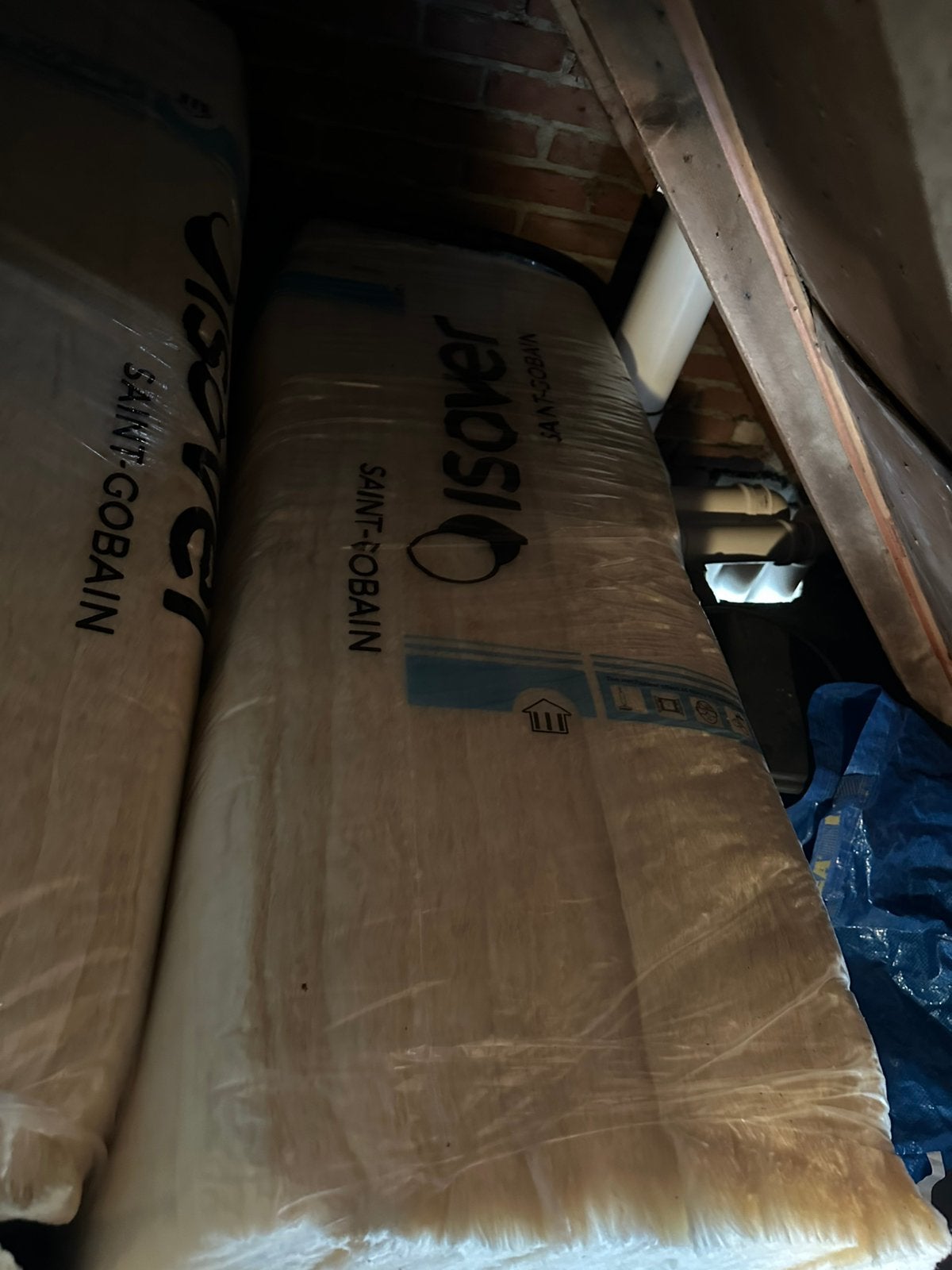 Isover glaswolplaat of systemroll 400 glaswolrol, 4 tot 8 cm, Ophalen of Verzenden, Zo goed als nieuw, 15 m² of meer