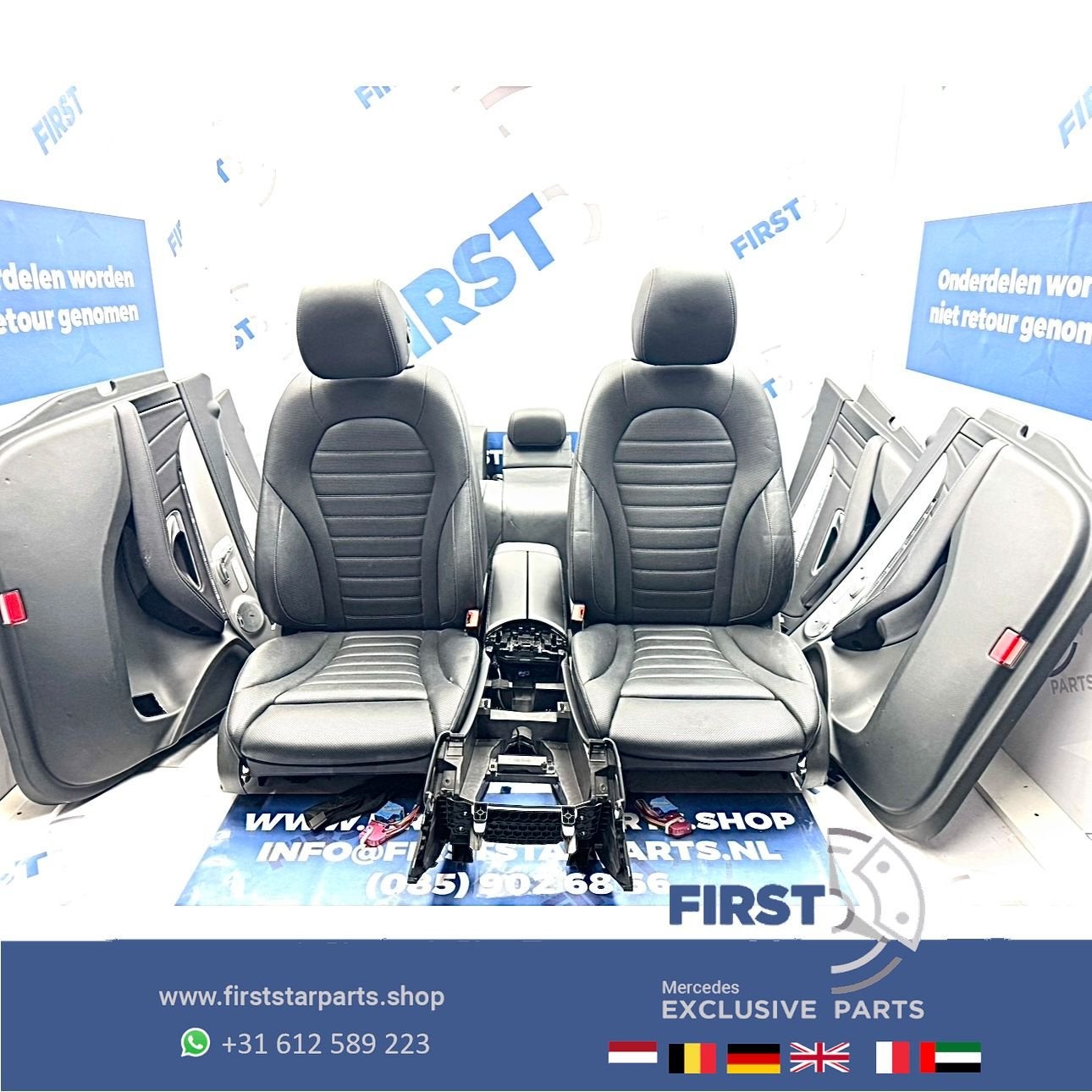 W253 GLC AMG STOELEN GLC43 GLC63 COMPLEET INTERIEUR ZWART LE, Gebruikt, -, Ophalen of Verzenden, -