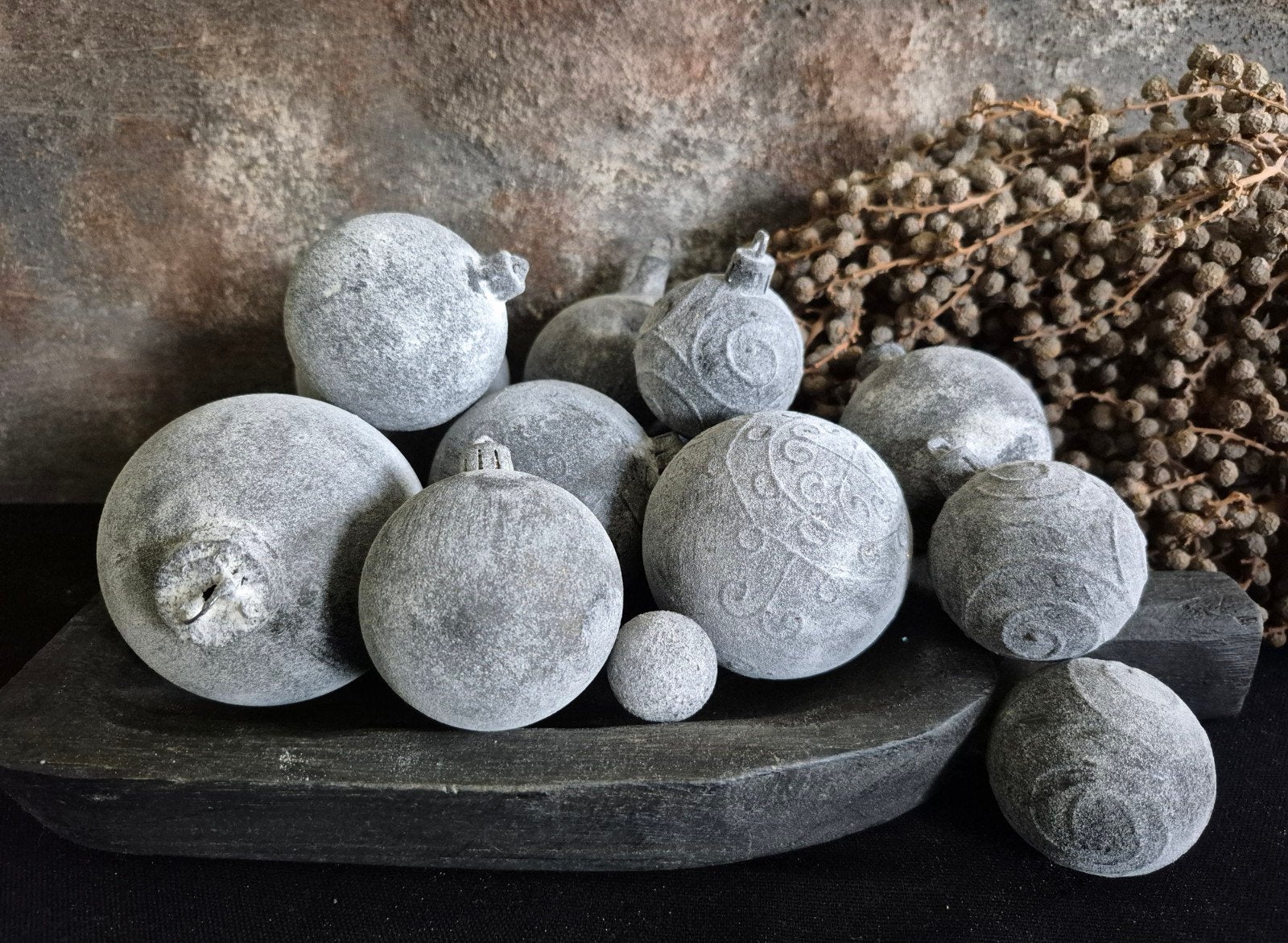 Kerstballen landelijke stijl, Ophalen of Verzenden, Nieuw