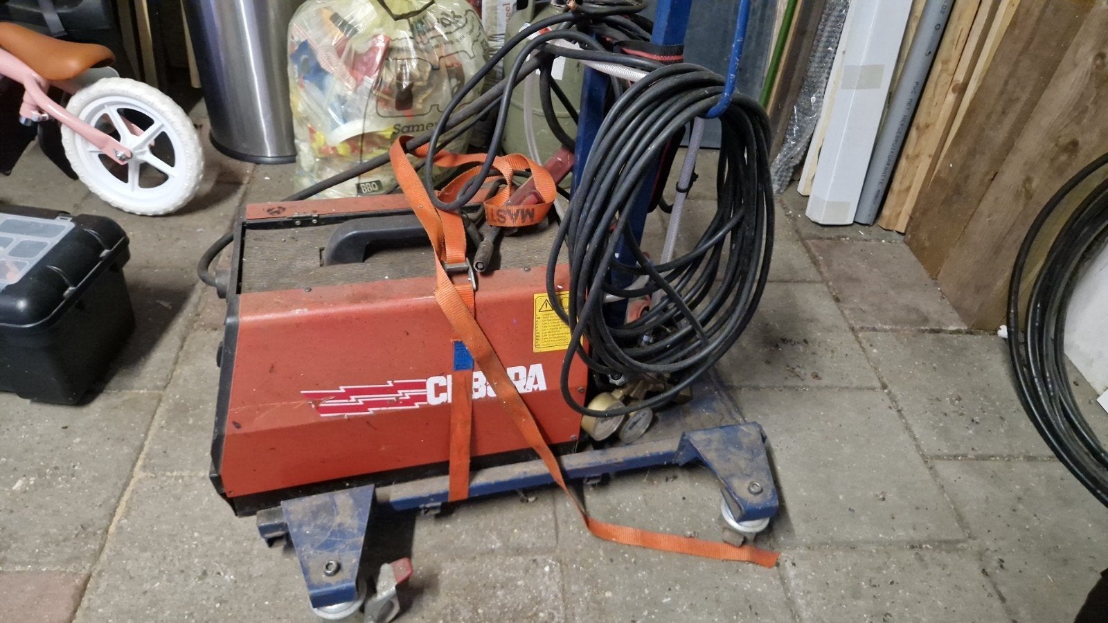 Cebora Revolution Combi 488 MIG/MAG lasapparaat 230V, Doe-het-zelf en Verbouw, Gereedschap | Lasapparaten, Ophalen, Gebruikt, Co2